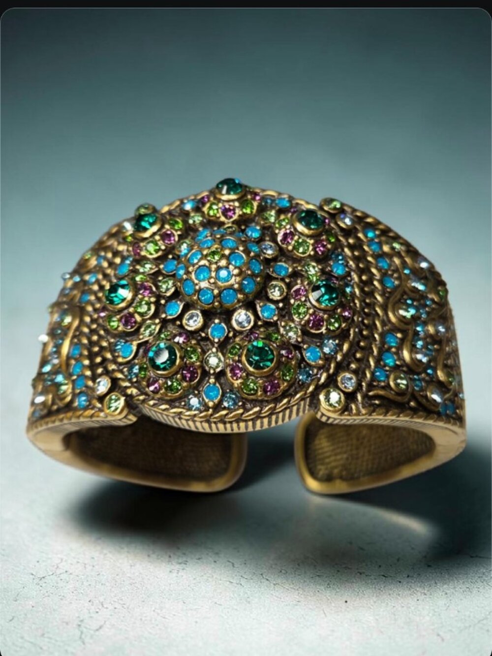 HEIDI DAUS Chunky Romantic Wide Cuff Bracelet - Picture 3 of 5